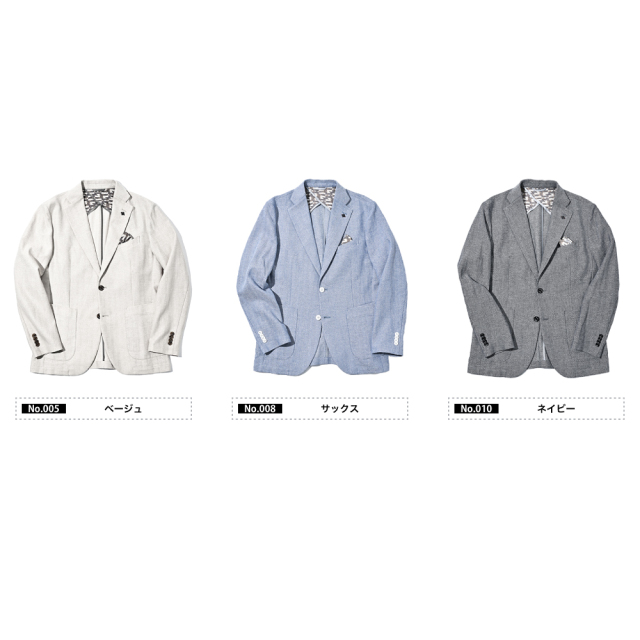綿麻ヘリンボーンドライジャケット 360204 G-STAGE ジーステージ