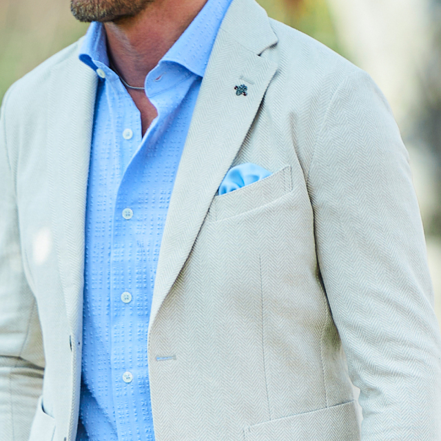 綿麻ヘリンボーンドライジャケット 360204 G-STAGE ジーステージ