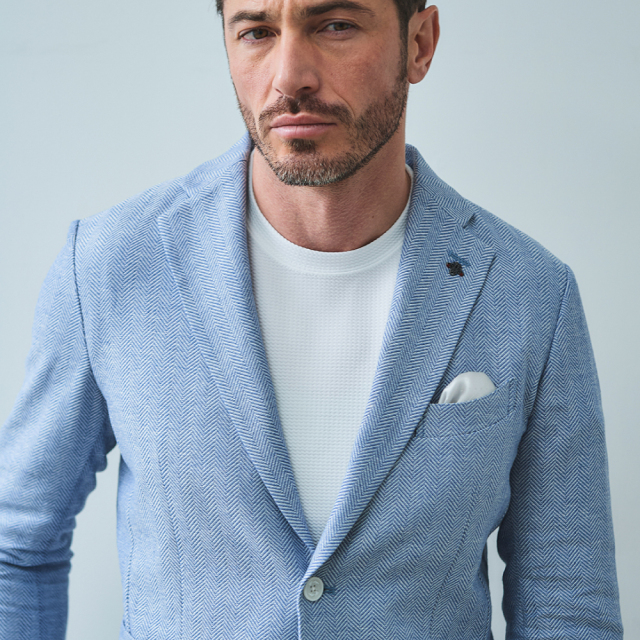 綿麻ヘリンボーンドライジャケット 360204 G-STAGE ジーステージ