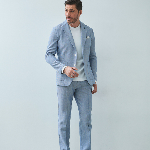 綿麻ヘリンボーンドライジャケット 360204 G-STAGE ジーステージ