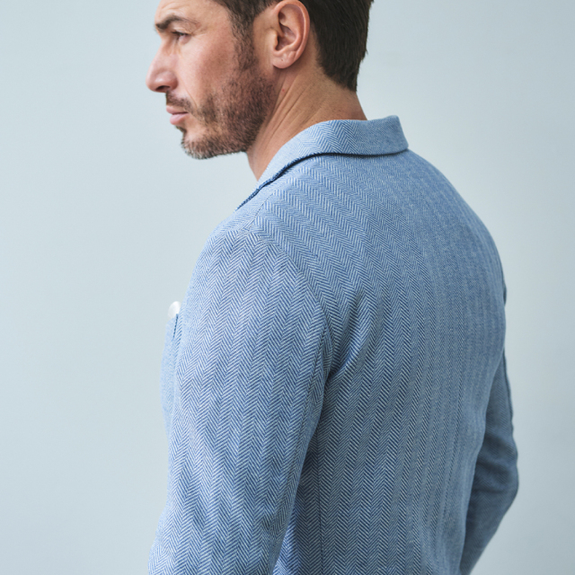 綿麻ヘリンボーンドライジャケット 360204 G-STAGE ジーステージ