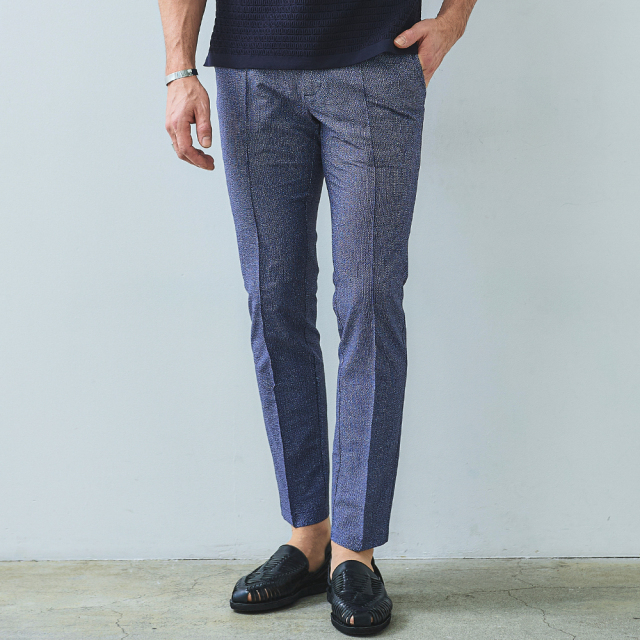 スラックス,メンズ,春,夏,セットアップ対応,パンツ,ウォッシャブル,清涼,ストレッチ,ドライ,メッシュ,軽量,美脚