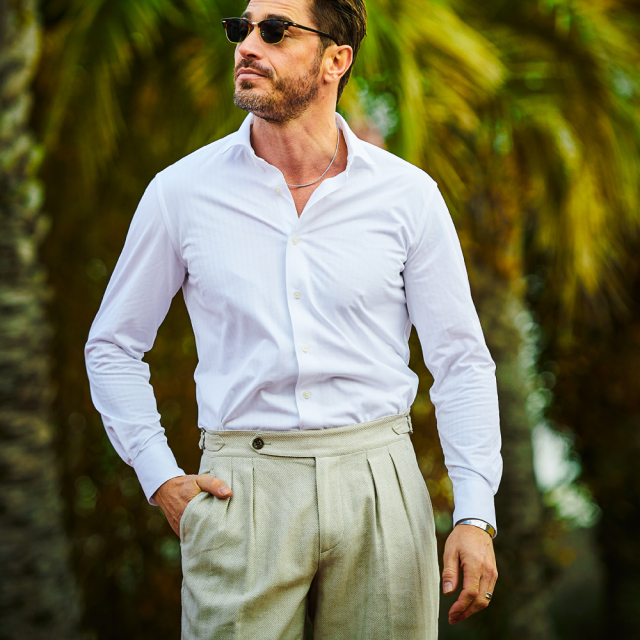 綿麻ヘリンボーンストレッチグルカパンツ 360505 G-STAGE ジーステージ