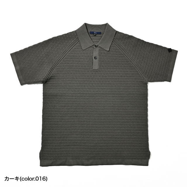 【新品未使用】CPG GOLF ニットポロシャツ 2(M) ブリスター立体編み半袖ニットポロシャツ 360701 G-STAGE ジーステージ