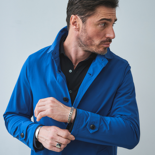 ナイロンライトクロス4WAYストレッチステンカラーコート 360801 G-STAGE ジーステージ