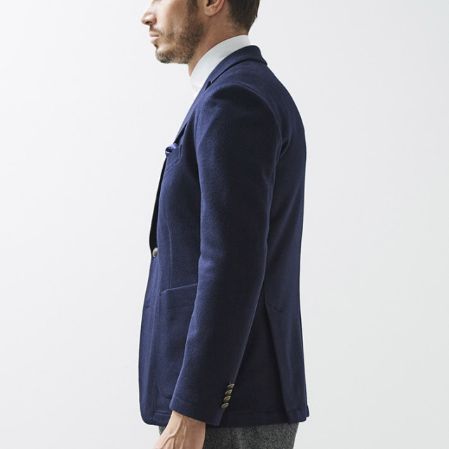 カシミヤジャケット シングル ピアツェンツァ ピークドラペル 420212 G