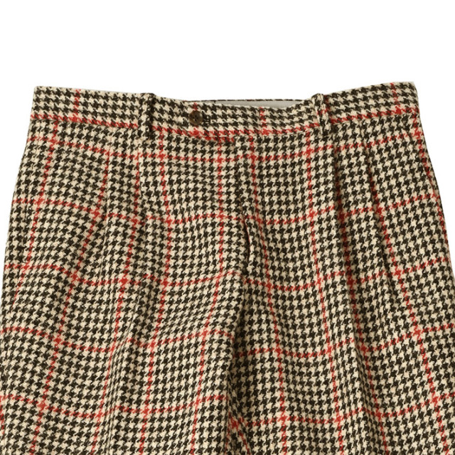 WEB限定SALE ハリスツイード ハウンドトゥースチェック パンツ 