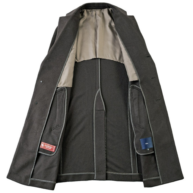 カシミヤコート イタリア ピアツェンツァ ステンカラーコート 420807 G