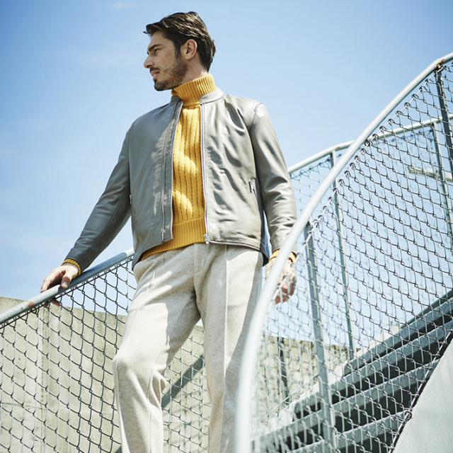 leroy LEROY レザーベスト せせこましい 山羊革 ベスト