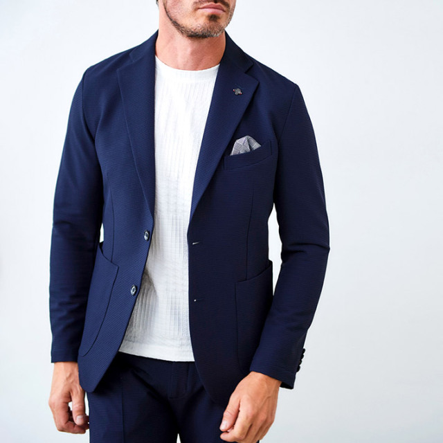 接触冷感ストレッチサッカーテーラードジャケット 450206 G-STAGE ジー