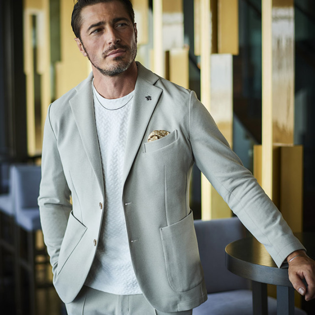 メランジストレッチジャージジャケット 450207 G-stage ジーステージ