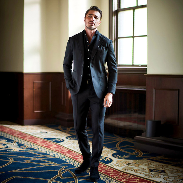 吸湿発熱素材ソフトサーモストレッチジャケット 450209 G-stage ジー