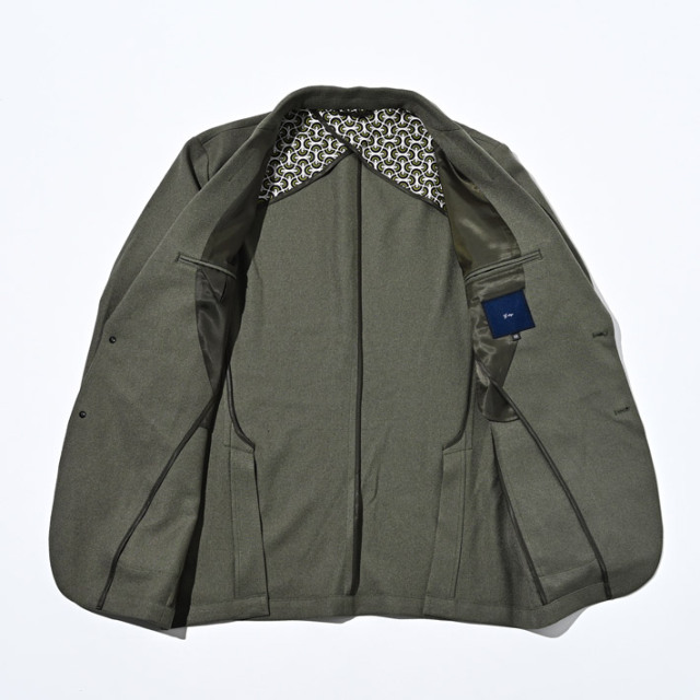 【美品】45R/ジャージカルゼストレッチGジャン/スタンドカラージャケット/3 ウールライクカルゼストレッチジャケット 450211 G-stage ジーステージ