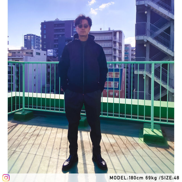 鹿の子編みニットコンビ ダウンブルゾン 450402 G-stage ジーステージ