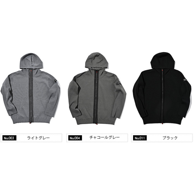 G-ZERO ミラノリブ総針編みジップアップニットパーカー 450411 G-STAGE
