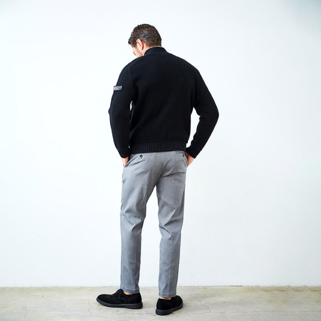 タスマニアウールスタンドネックニットブルゾン 450413 G-STAGE ジー