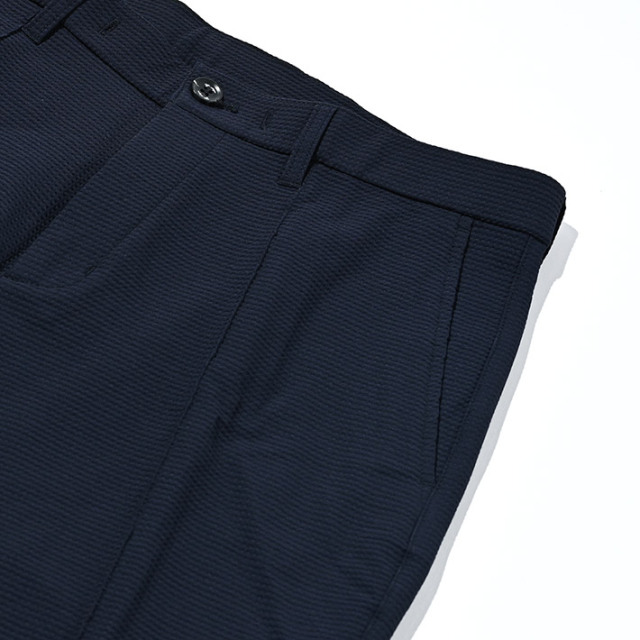 接触冷感テーパードストレッチパンツ ブラック ネイビー 450506 G