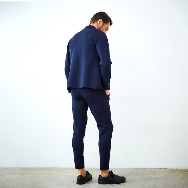 mark69G-STAGE ミラノリブニット上下セットアップ新品 ブラック WEB限定販売]在庫限り ミラノリブ ニットジャージ ジャケット パンツ G