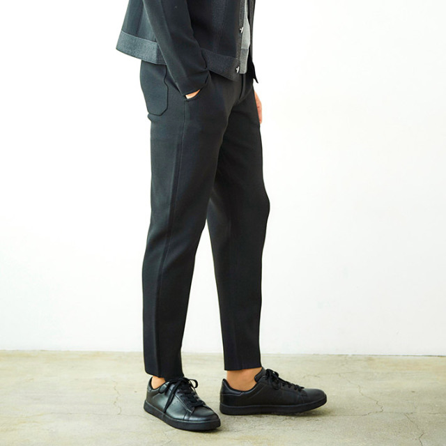 mark69G-STAGE ミラノリブニット上下セットアップ新品 ブラック WEB限定販売]在庫限り ミラノリブ ニットジャージ ジャケット パンツ G