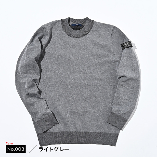 TY ペ-ジ G/FORE 長袖 グレー Mサイズ 天竺モックネックストレッチロンT 長袖 450703 G-stage ジーステージ