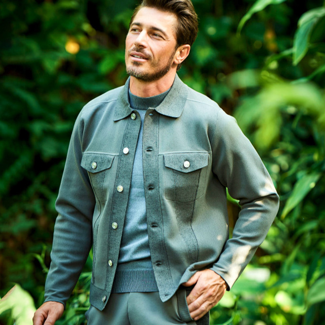 天竺モックネックストレッチロンT 長袖 450703 G-stage ジーステージ