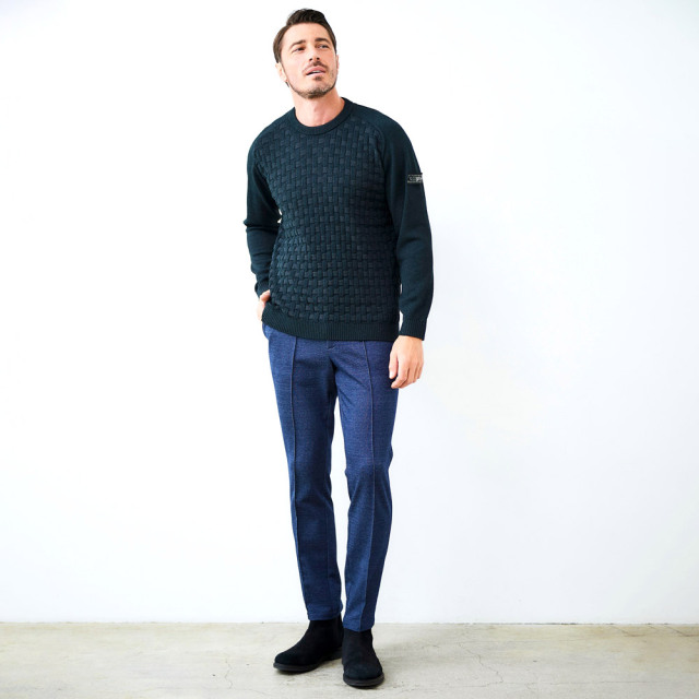 MARK & LONA ネイビー セーター　50 MARK & LONA 青 セーター50 MARK & LONA 青 セーター50