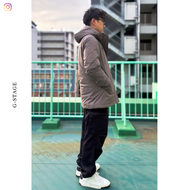 高品質フーデッドダウンコート 450802 G-STAGE ジーステージ