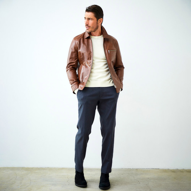 シープレザーシングルライダースブルゾン 451201 G-STAGE ジーステージ