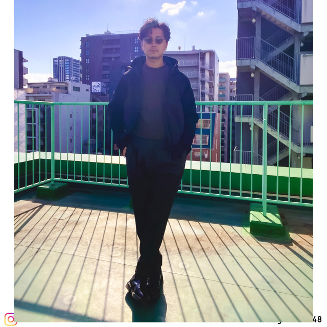 鹿の子編みニットコンビ ダウンブルゾン 450402 G-stage ジーステージ