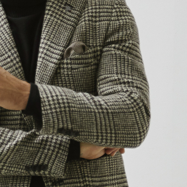 WEB限定SALE ハリスツイード ジャケット グレンチェック HARRIS TWEED 