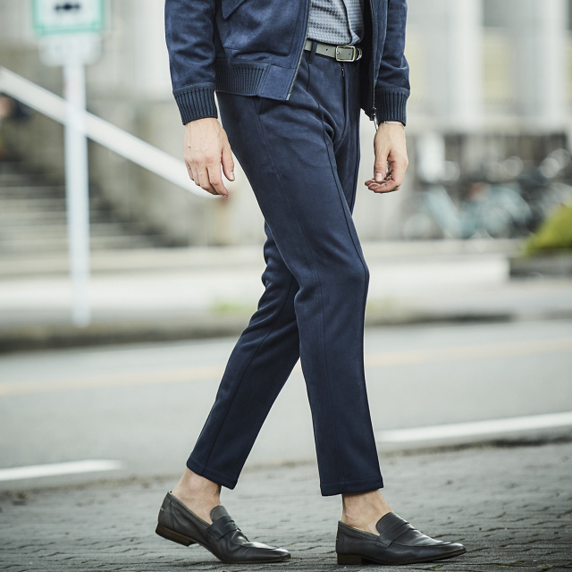 ヌバック調ストレッチジャージスラックス 630503 240503 G-stage ジー