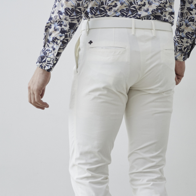 メンズ,カジュアル,パンツ,スラックス,ストレッチ,テーパード,イタリア製生地,ツイル,OLIMPIAS,コットン,綿混