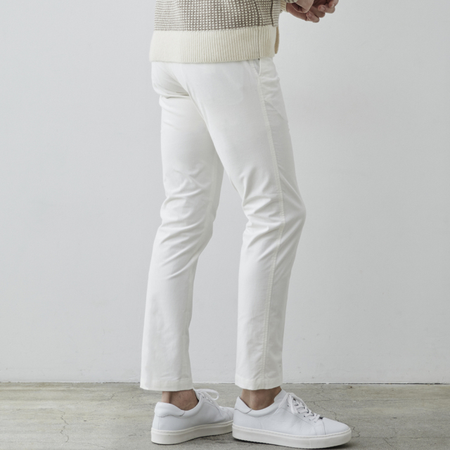 メンズ,カジュアル,パンツ,スラックス,ストレッチ,テーパード,イタリア製生地,ツイル,OLIMPIAS,コットン,綿混