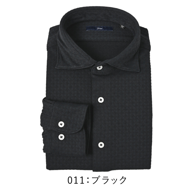 会員様限定 SALE]在庫限り シャツ 長袖 シャドー千鳥 ハイテンション