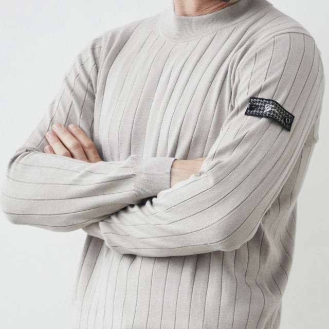 メンズ,カジュアル,ニット,セーター,モックネック,ジーヒート,リブ編み,保温,インナー,秋,冬