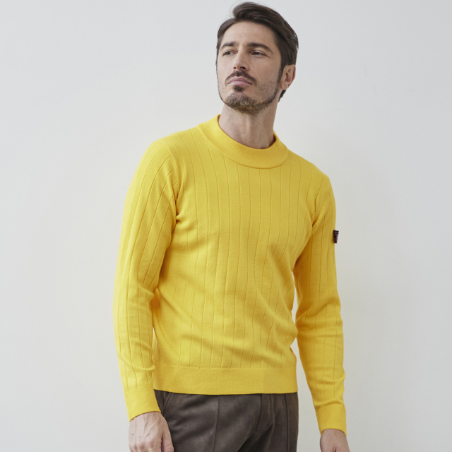 メンズ,カジュアル,ニット,セーター,モックネック,ジーヒート,リブ編み,保温,インナー,秋,冬