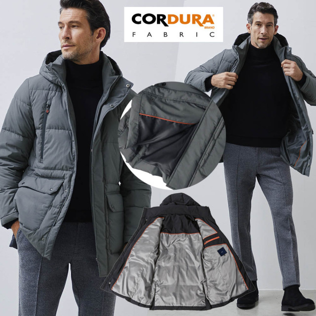 [会員様限定 在庫限りSALE 2/28迄] ダウンジャケット コート コーデュラ フーデッド ダウンコート 撥水 軽量 ストレッチ 秋冬 630801 G-STAGE ジーステージ