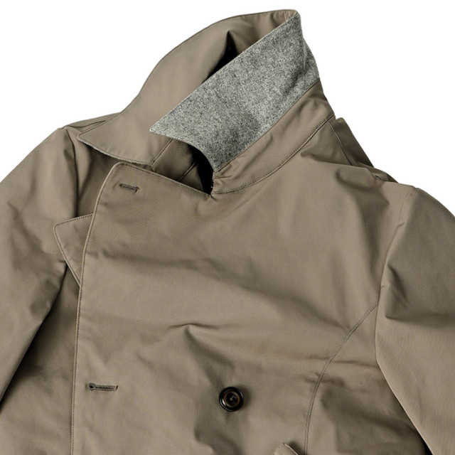 会員様限定SALE1/28迄] 在庫限り 機能中綿ピーコート ストレッチ