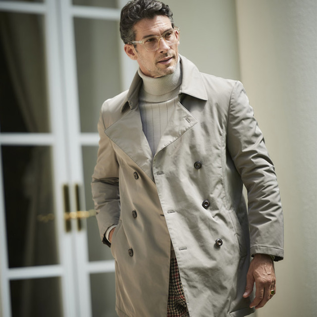 会員様限定OUTLET SALE]在庫限り 機能中綿ピーコート ストレッチ