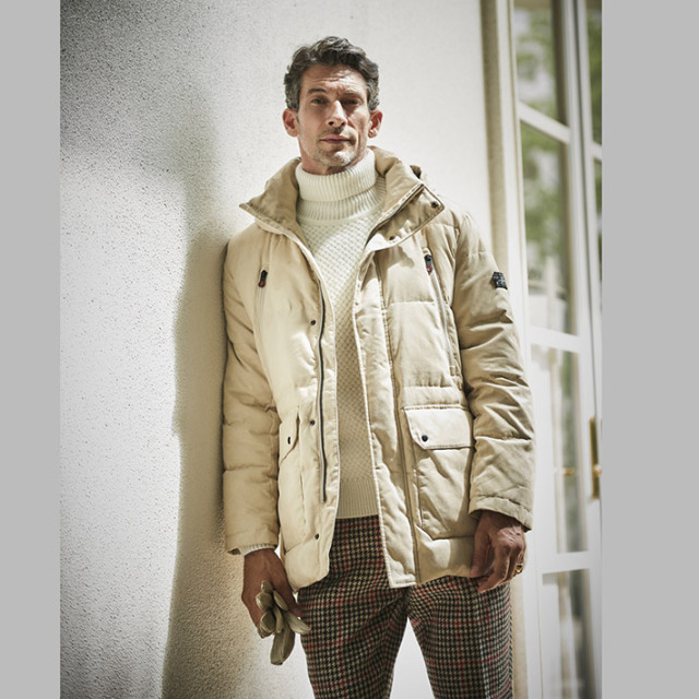 G-stage　クスエード調　2WAY　ダウン　チェスターコート　サイズXL エコスエードフーデッドダウンコート 630808 G-STAGE ジーステージ