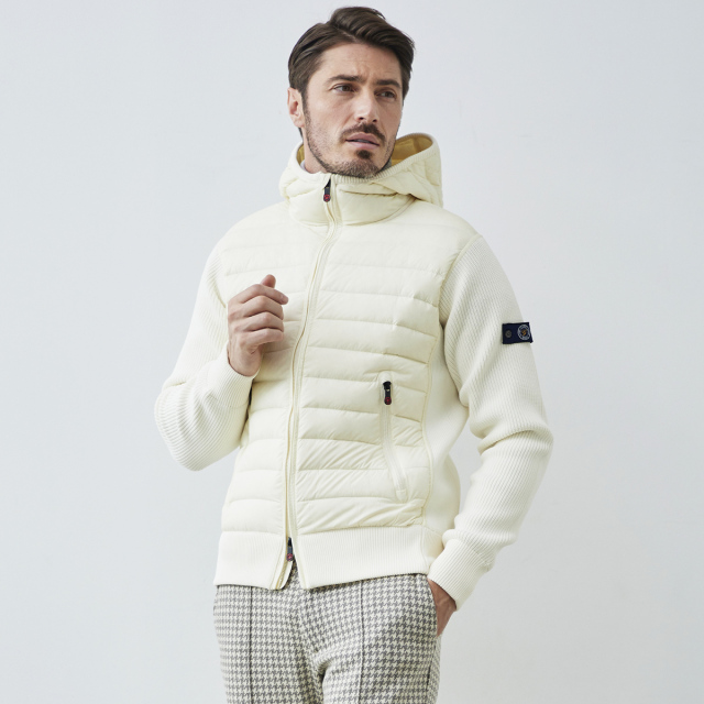 WEB限定品］ニットコンビダウン パーカー スポーツ ゴルフウェア ユニ  