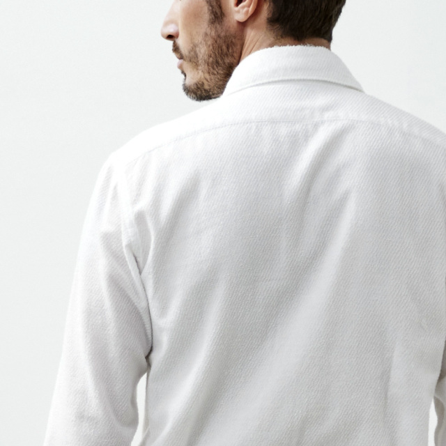 今治両面綾パイルホリゾンタルシャツ 820663 GALLIPOLI camiceria