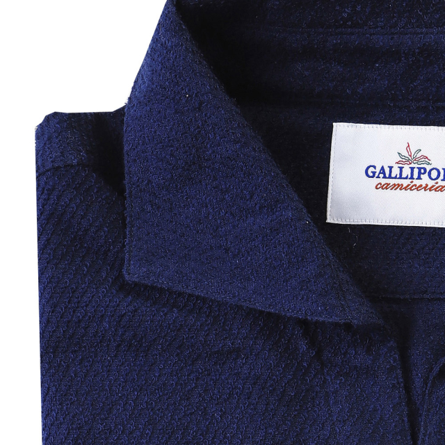 今治両面綾パイルカプリシャツ 820677 GALLIPOLI camiceria ガリポリ