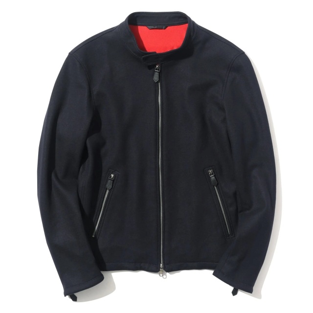 MOVB,モーヴ,ライダース,ジャケット,ブルゾン,ジップアップ,ウール,日本製,シングル