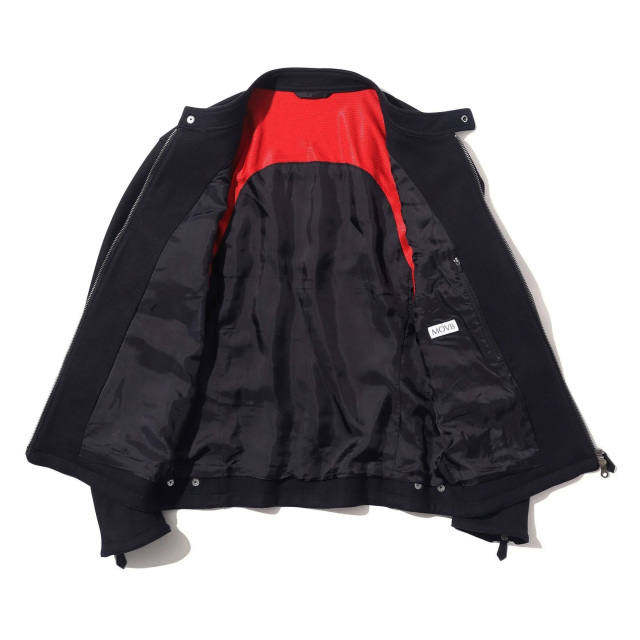 MOVB,モーヴ,ライダース,ジャケット,ブルゾン,ジップアップ,ウール,日本製,シングル