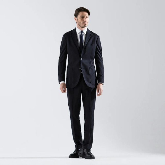 Helix Wool Jersey シングル3Bクラシック テーラードジャケット