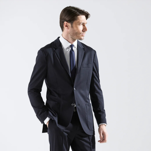 Helix Wool Jersey シングル3Bクラシック テーラードジャケット