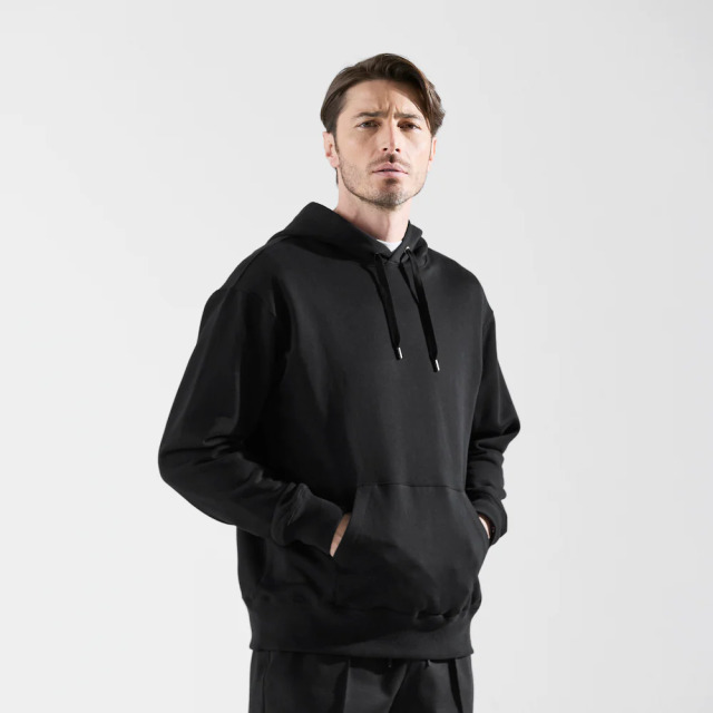 Real Silky Cotton Jersey フレンチテリーフーディー