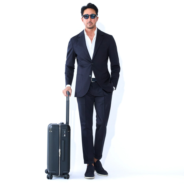 Duplex Cotton Jersey シングル3Bノッチド トラベルジャケット