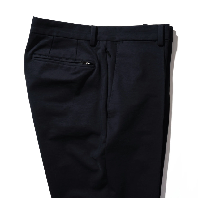 Duplex Cotton Jersey スリムテーパード トラベルスラックス